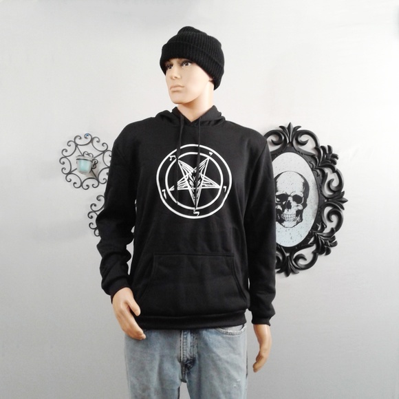 Goat Head Pentagram Hoodie - Picture 2 of 4